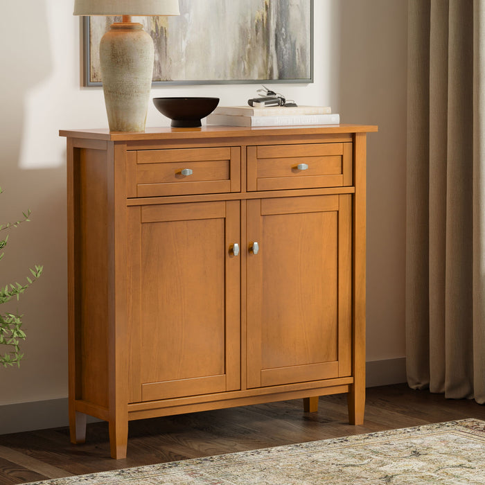 Warm Shaker - Entryway Storage Cabinet - Brown Simpli-Home