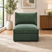 Armless Chair With Design For Living Room - Dark Green Home Essentials