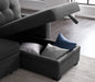Upholstered Cushions Pull Out Sectional Sofa With Chaise Urban Retreats