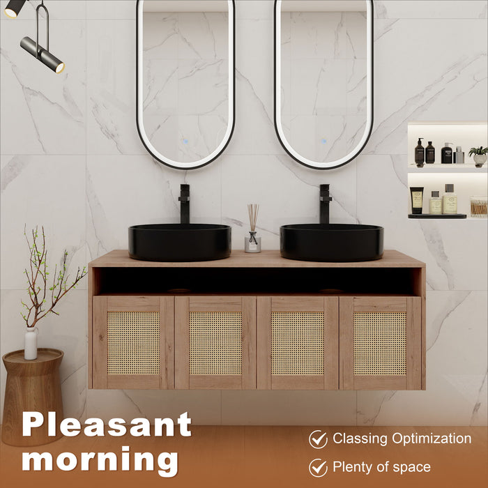 Bathroom Vanity & Art Sink, 2 Soft Close Doors, Float Mounting Design Home Essentials
