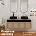 Bathroom Vanity & Art Sink, 2 Soft Close Doors, Float Mounting Design Home Essentials