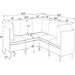 Upholstered Modular Sectional With Tall Legs Home Essentials