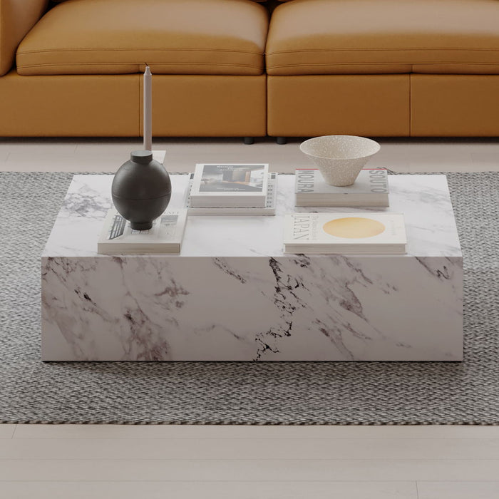 Fritzy - 48" Coffee Table - Engineered Stone ACME