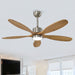 Ceiling Fan With Lights Quiet DC Motor Ceiling Fans 6 Speed Levels - Nickel Daily Nest