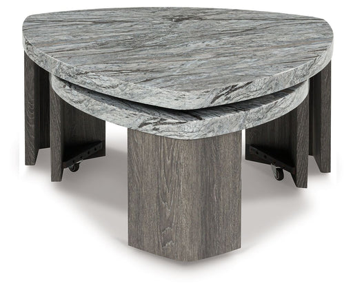 Surmour - Stacked Cocktail Table - Gray / Brown Signature Design by Ashley®