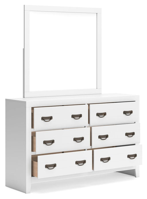Binterglen - Dresser And Mirror - White Signature Design by Ashley®