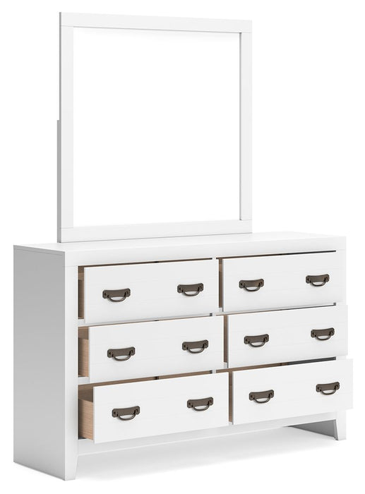 Binterglen - Dresser And Mirror - White Signature Design by Ashley®