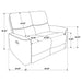Trask - Reclining Loveseat Furniture Max