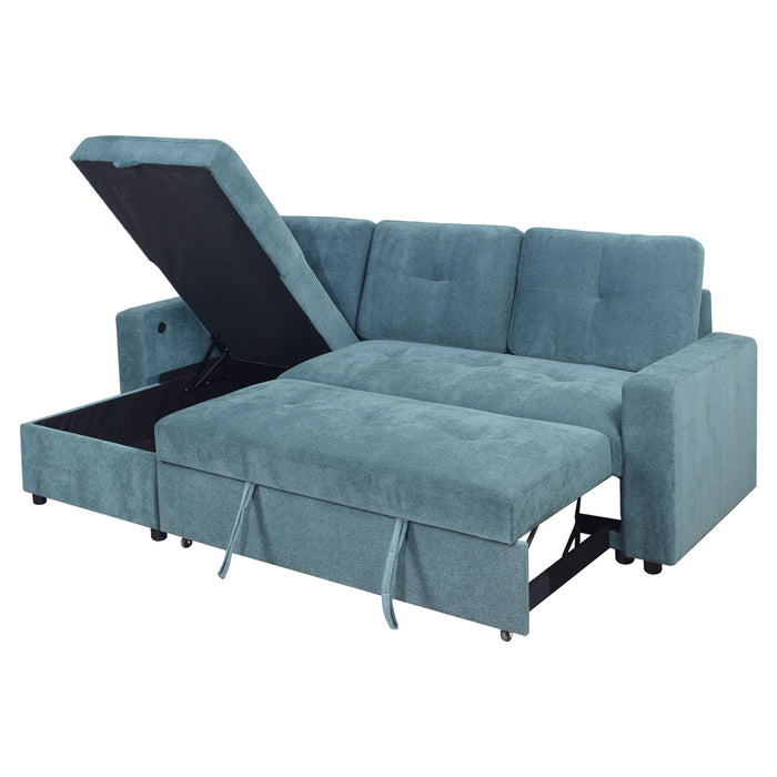 Greer - 2 Pieces LAF Sofa/Chaise - Green New Classic