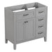 Modern Bathroom Vanity Base Only, 2 Doors And 3 Drawers Hearth and Haven