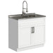 Hennessy - Deluxe Laundry Cabinet With Faucet And Stainless Steel Sink Simpli-Home