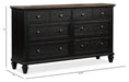 Surrey - Double Drawer Dresser Magnussen Furniture