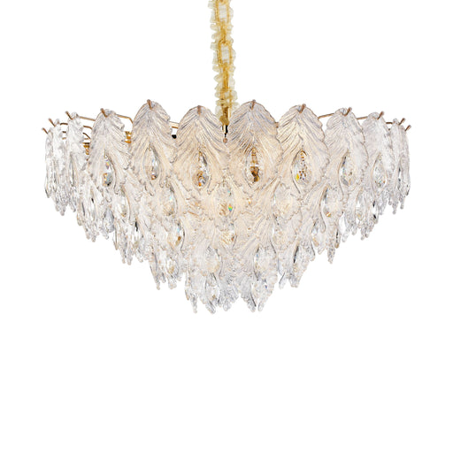 Michael Amini Lighting - Orlisse 18-Light Acrylic Chandelier - Gold Michael Amini