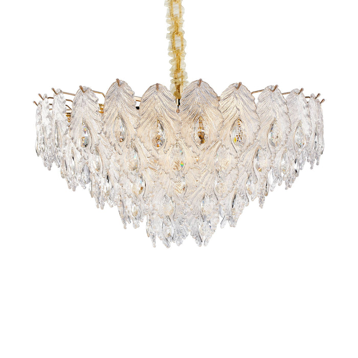 Michael Amini Lighting - Orlisse 18-Light Acrylic Chandelier - Gold Michael Amini