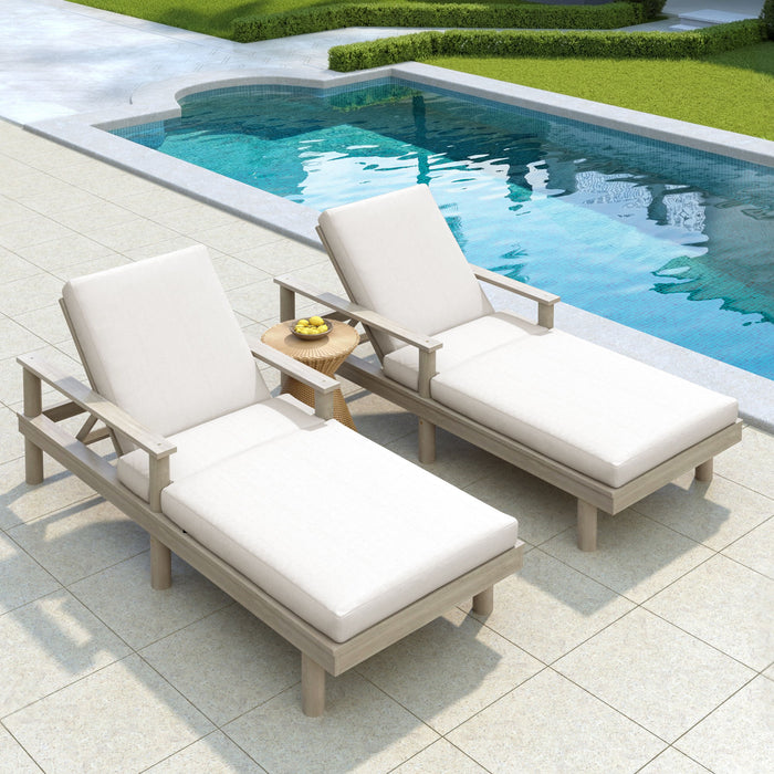 5 Position Adjustable Outdoor Chaise Lounge Hearth and Haven