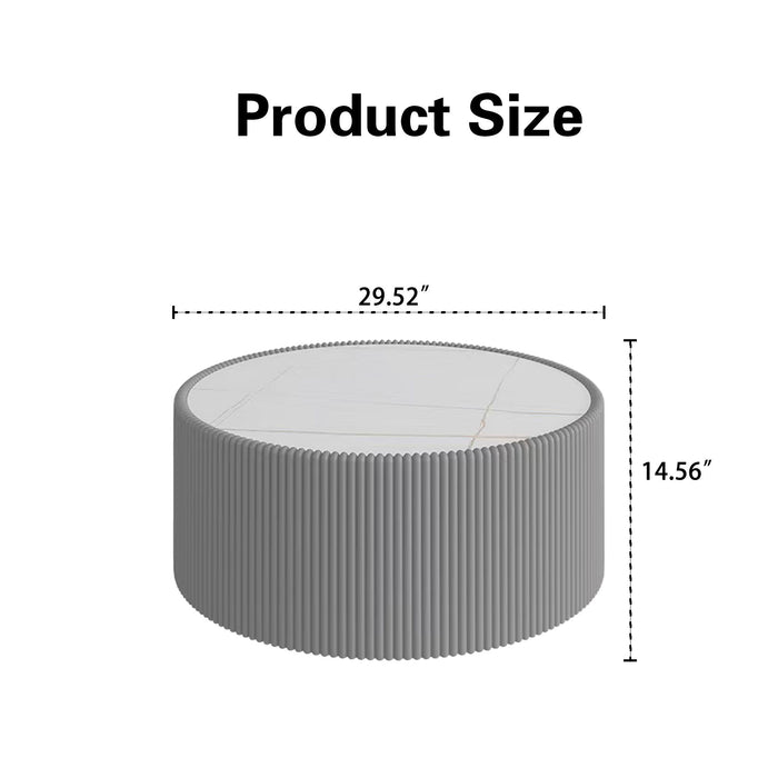 Cylindrical Coffee Table Home Essentials