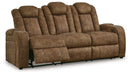 Wolfridge - 2 Pc. - Power Reclining Sofa, Power Reclining Loveseat With Console - Brindle Signature Design by Ashley®