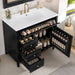 Bathroom Vanity With Sink, 3 Drawers & Cabinet With Adjustable Shelves Hearth and Haven