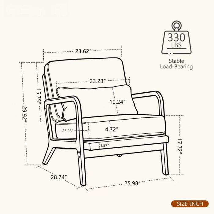 Upholstered Living Room Chair Home Essentials