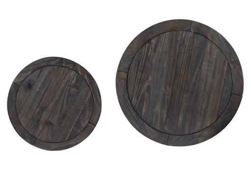 Boswell - Round Nesting End Table - Peppercorn Magnussen Furniture