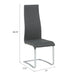 High Back Side Chairs Dining Chairs With Padded Upholstery (Set of 4) Furniture Max
