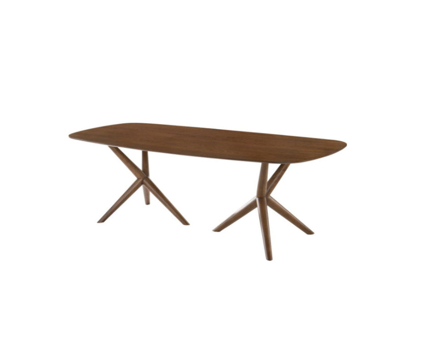 Rectangular And Solid Dining Table - Walnut