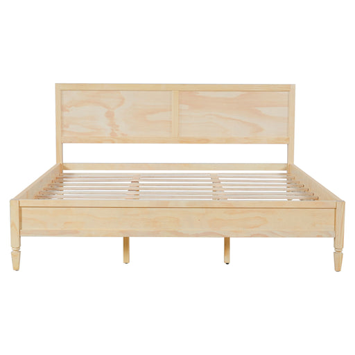 Classic Platform Bed Frame With Panel Headboard Artistry At Home