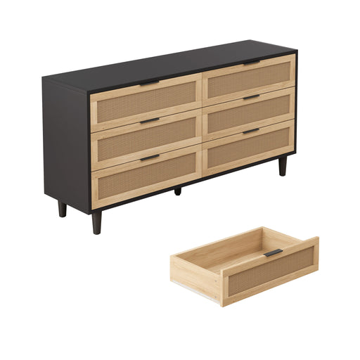 6 Drawer Storage Modern Cabinet For Bedroom Home Essentials