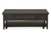 Westley Falls - Rectangular Cocktail Table With Casters - Graphite Magnussen Furniture