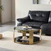 Round Table With Double Layer Storage Home Essentials