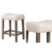 Transitional Style Counter Height Dining Stool With Footrest (Set of 2) Home Essentials