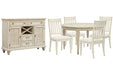 Newport - Extendable Round Dining Table Set Magnussen Furniture