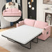 Sleeper Sofa Loveseat Sofa With Full Size Mattress, 2 USB Ports, 2 Cup Holders, 2 Side Pockets And Phone Holder Hearth and Haven