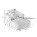 Oversized Chaise Lounge Chair Indoor - Black Home Essentials