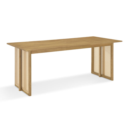 Dining Table With Rattan Accents Noble House
