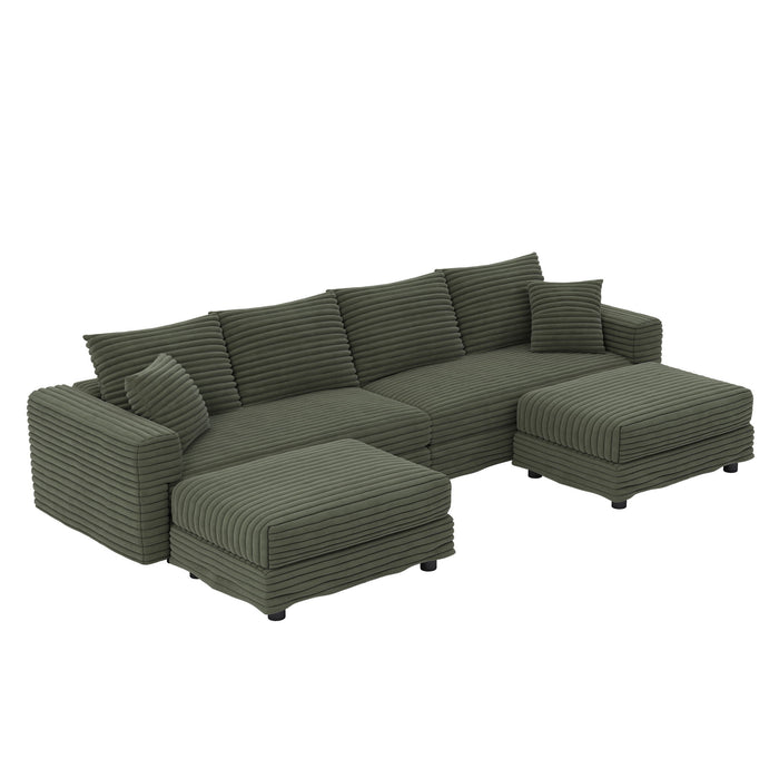 Modern Comfy Upholstered Sofa Cloud Couch & Deep Seat Couches Home Essentials