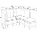 Upholstered Modular Sectional & Tall Legs Home Essentials