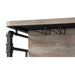 Edina - Counter Height Table - Antique Oak & Sandy Gray ACME