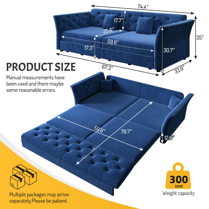 Oversize Pull Out Sofa Bed For Living Room Home Essentials