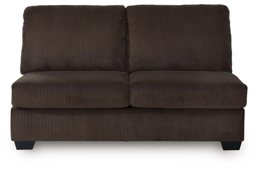 Kimlee - Armless Loveseat - Chocolate Signature Design by Ashley®