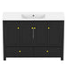Bathroom Vanity With Sink Combo, 4 Soft Close Doors And 2 Drawers Home Essentials