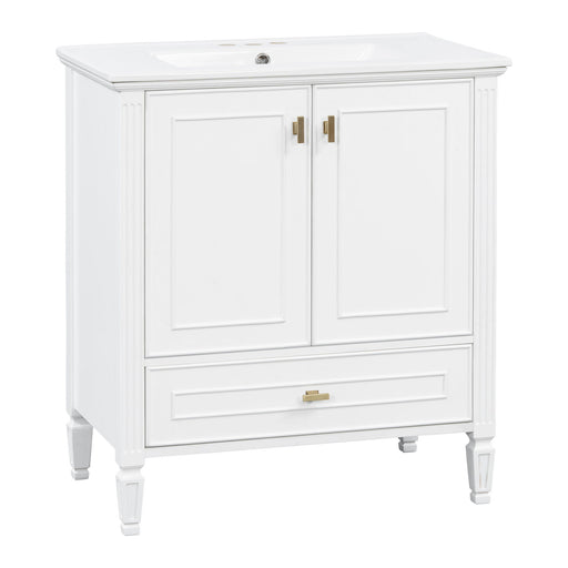 Freestanding Vanity With 1 Drawer & 2 Soft Close Doors With Door Mounted Storage Noble House