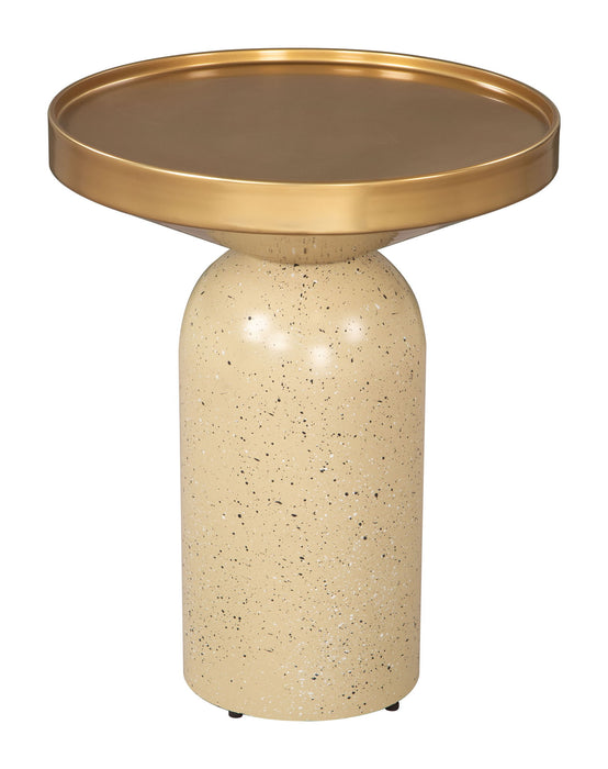 Cendre - Side Table - Gold / Beige
