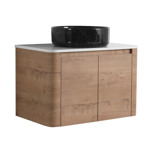 Wall Mounted Bathroom Vanity With Art Sink & 1 Soft Close Door Home Essentials