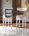 Valebeck - Tall Upholstered Swivel Barstool Signature Design by Ashley®