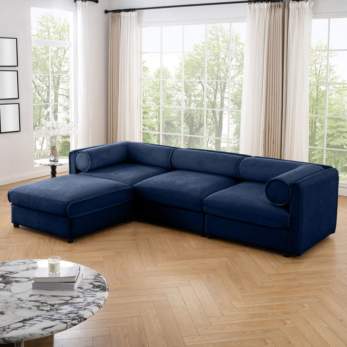 Contemporary Elegant Sofa With Storage And Ottoman Home Essentials