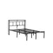 Bed Frame With Storage Headboard With USB C, Type C And LED Light Home Essentials