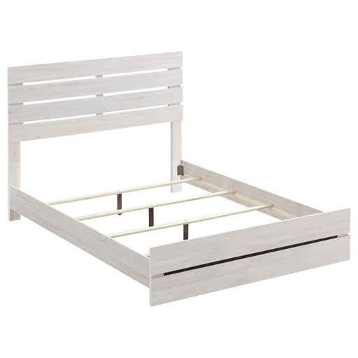 Slatted Headboard Panel Bed Furniture Max