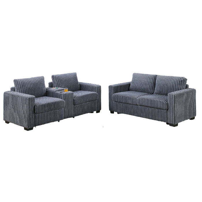 Modern Style 2 Piece Sofa Set With Cup Holders & Charging Port Home Essentials