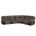 Gaia - 6 Piece P2 Power Sectional - Brown New Classic